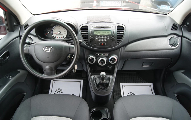 Hyundai i10 cena 14900 przebieg: 139699, rok produkcji 2009 z Sępólno Krajeńskie małe 352